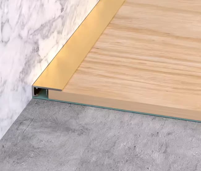 L profil obroba - zlata barva