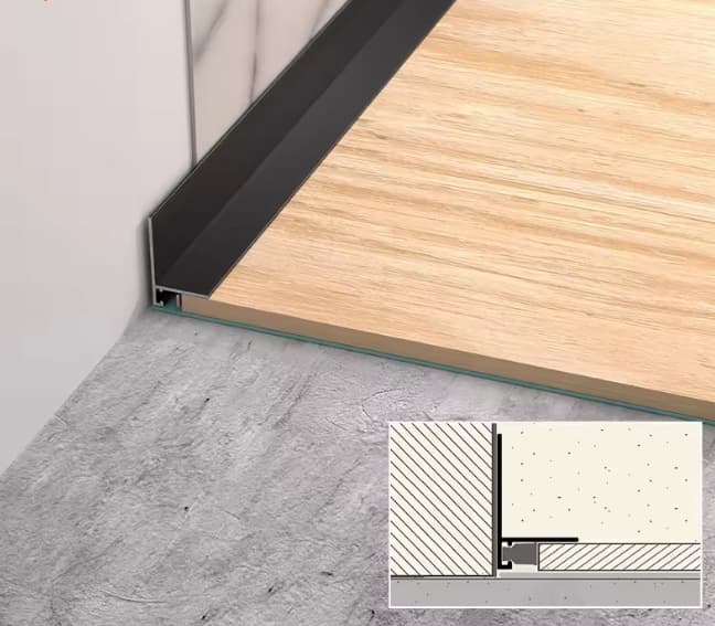 T profil obroba - montaža